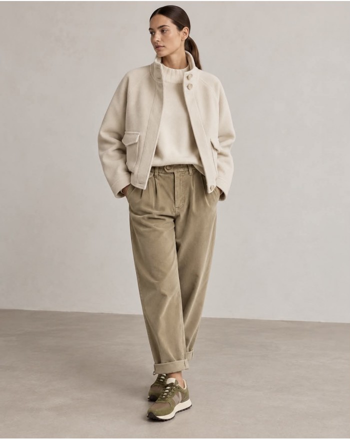 Jacket Coat - Ecru