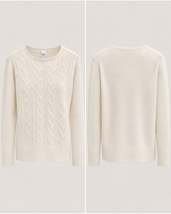 Sweather Wool Cashmere - Ecru