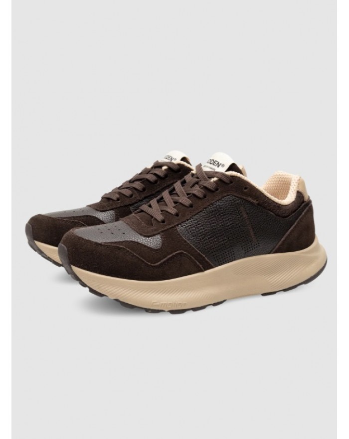 Mathilde Runner Leather - Chocolate