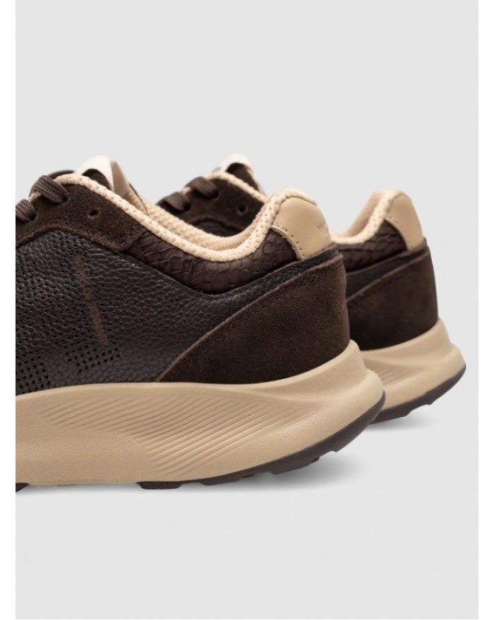 Mathilde Runner Leather - Chocolate