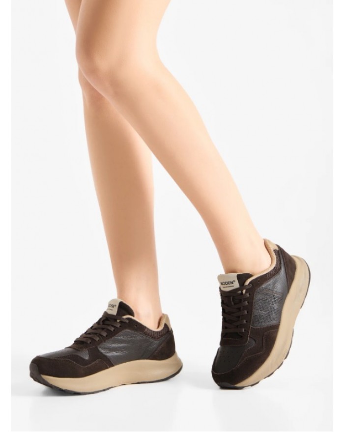 Mathilde Runner Leather - Chocolate