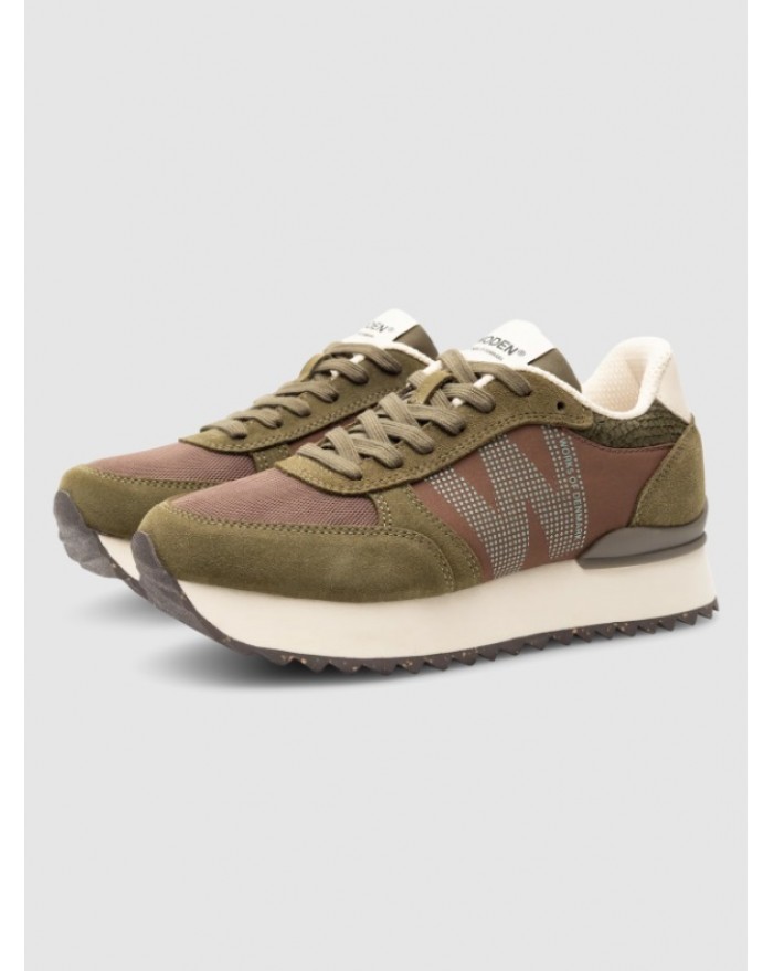 Ronja Plateau - Dark Olive Multi