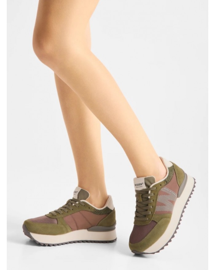 Ronja Plateau - Dark Olive Multi