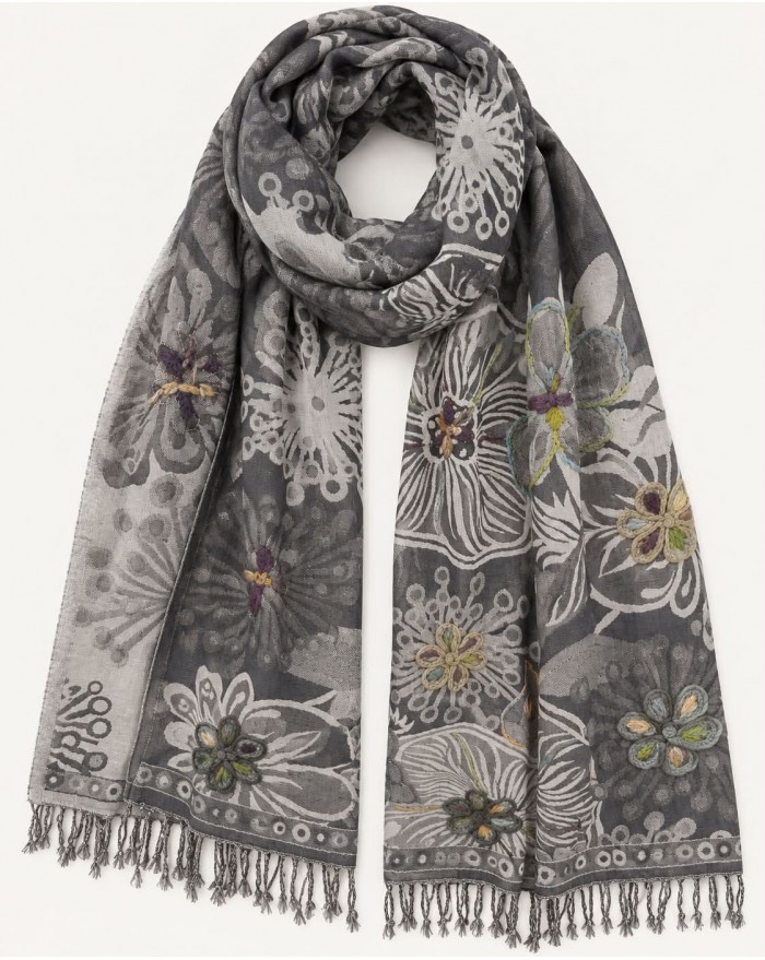 Scarf Wool Hand Work - A 