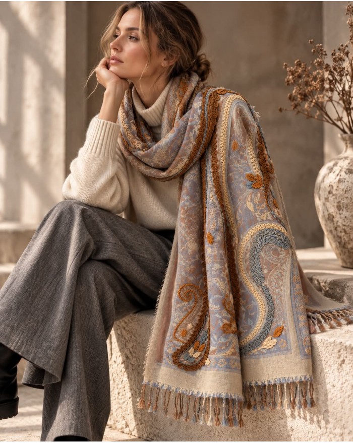 Scarf Wool Hand Work - G Scarf Wool Hand Work - G