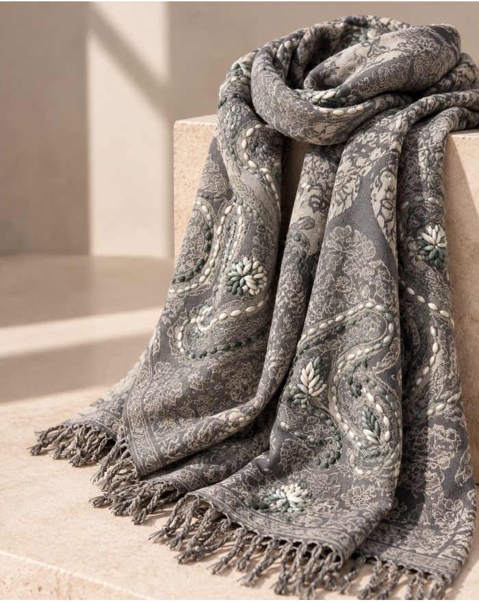 Scarf Wool Hand Work