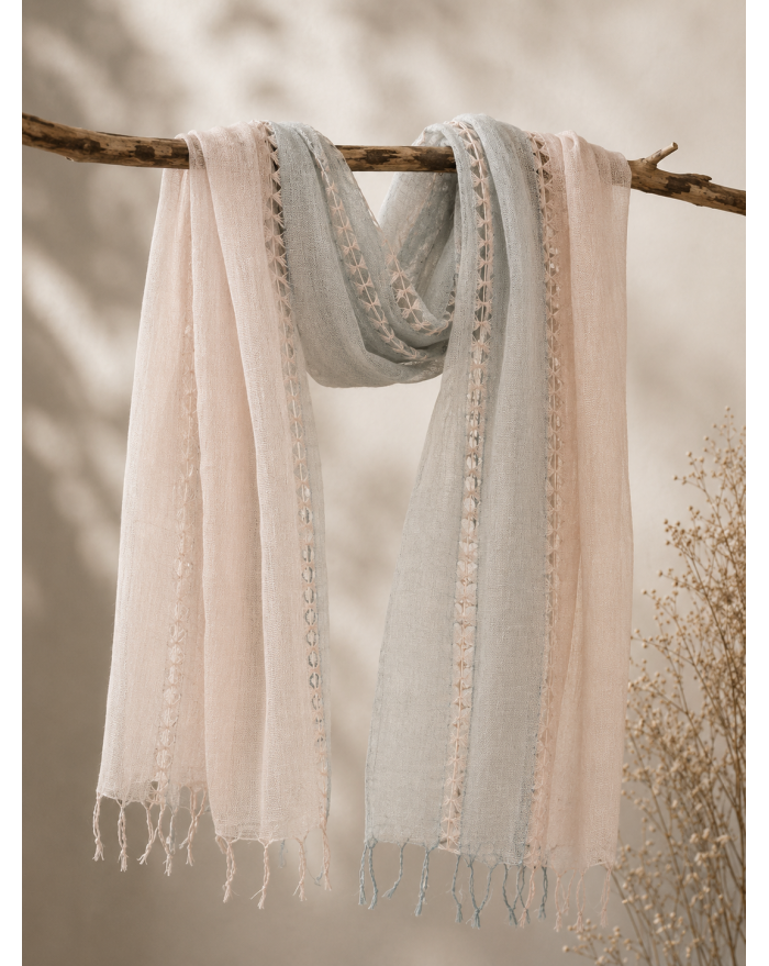 Scarf A Lino - Eucalipt